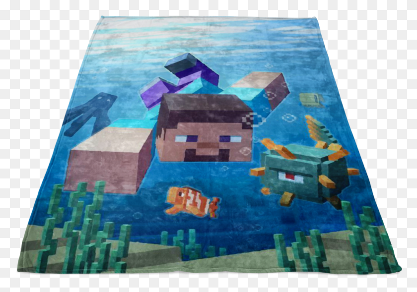 995x676 Descargar Png / Manta De Lana Acuática De Minecraft En Color Azul, Artes Creativas Casuales Hd Png