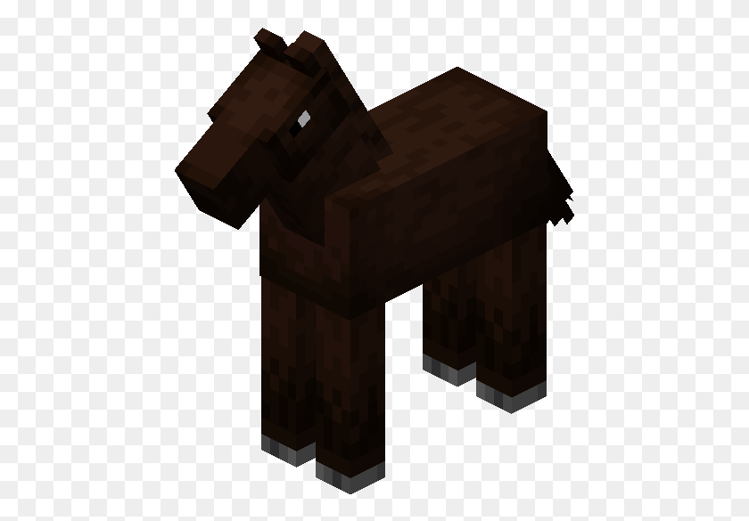 449x525 Minecraft Baby Horse, Table, Furniture, Treasure HD PNG Download
