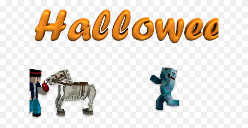 641x374 Minecraft Clipart Halloween Working Animal, Robot, Astronaut, Text HD PNG Download