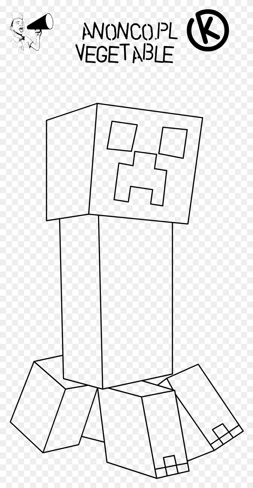 1028x2054 Minecraft Creeper Face Coloring, Gray, World Of Warcraft HD PNG Download