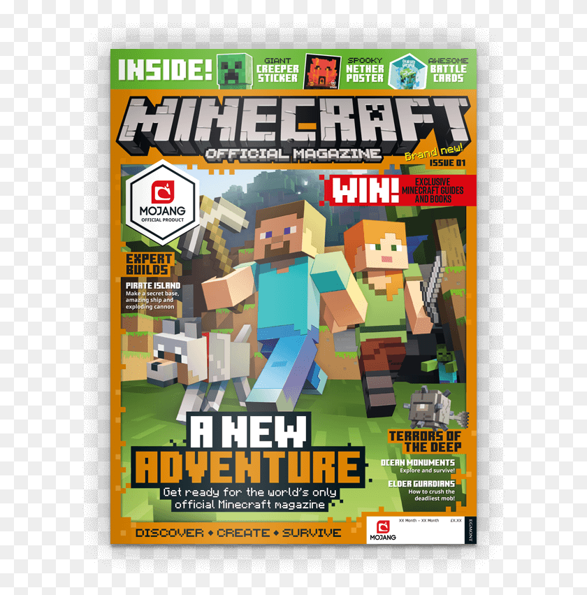 607x791 Descargar Png / Minecraft Dergisi, Cartel, Publicidad, Volante Hd Png