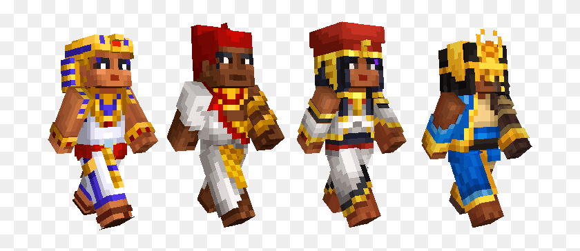 703x304 Minecraft Egyptian Mythology Skins, Toy, Armor, Costume HD PNG Download