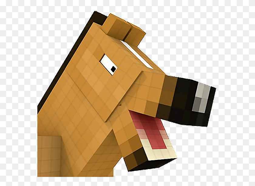 596x554 Minecraft Horse Caballo Caballo De Minecraft, Крест, Символ, Текст Png Скачать