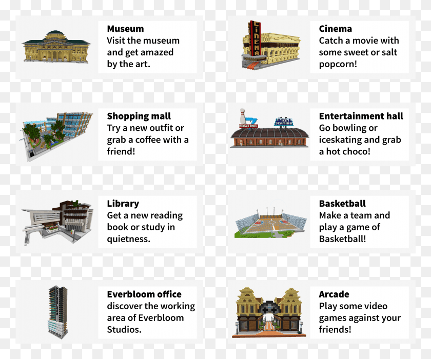 4049x3325 Minecraft Items City Mashup Minecraft Bank, Label, Text, Vegetation HD PNG Download