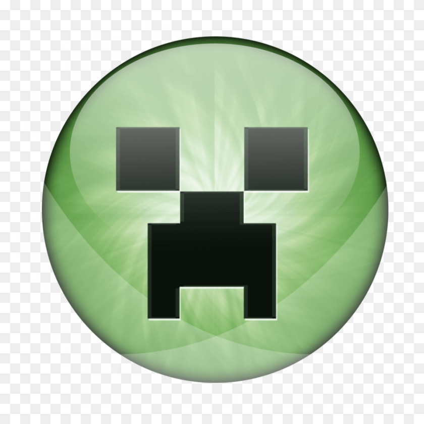894x894 Minecraft Logo Glossy By Chrishartung Minecraft Icon, Green, Mailbox, Letterbox HD PNG Download