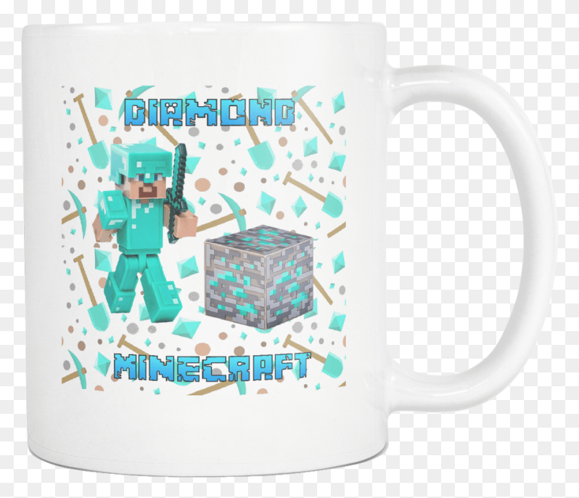 924x785 Minecraft Mug Diamond Minecraft Sworddiamond Steve Beer Stein, Coffee Cup, Cup, Birthday Cake HD PNG Download