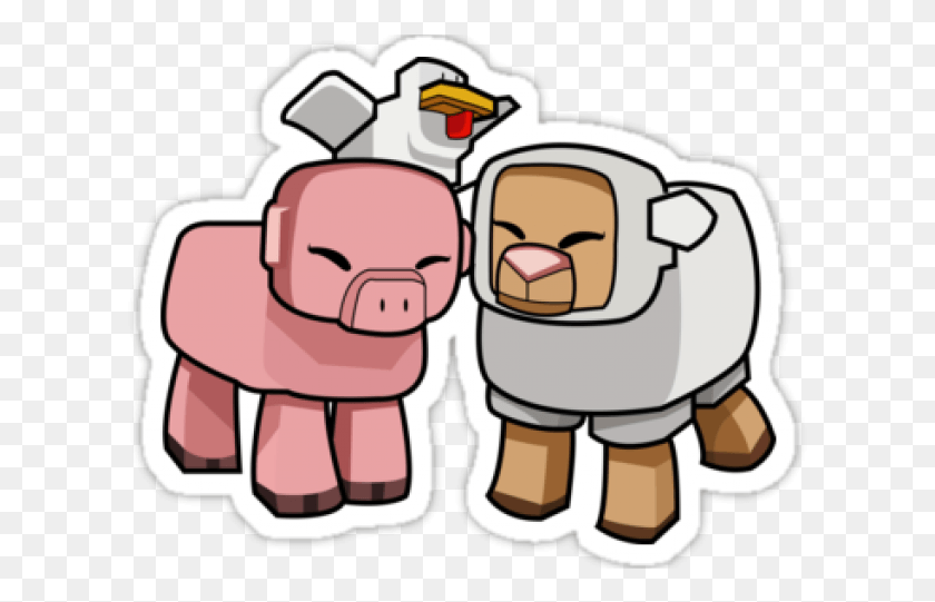 611x481 Minecraft Pig And Sheep, Grenade, Bomb, Weapon HD PNG Download