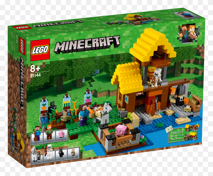2000x1633 Minecraft Pig Farming Lego Minecraft Farm Cottage HD PNG Download