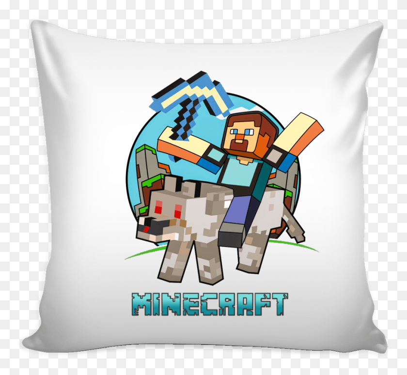 902x826 Minecraft Pillow Cover Minecraft Dog Riding Cushion, Diaper, Plant, Overwatch HD PNG Download