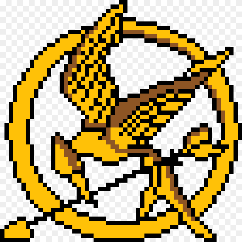 Minecraft Pixel Art Hunger Games Circle Pixel Art Minecraft, Animal, Bee, Insect, Invertebrate Transparent PNG
