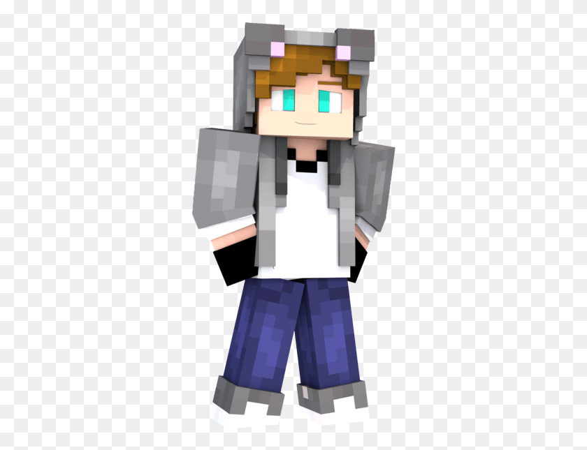 293x585 Minecraft Render Cartoon, Toy, Clothing, Apparel HD PNG Download