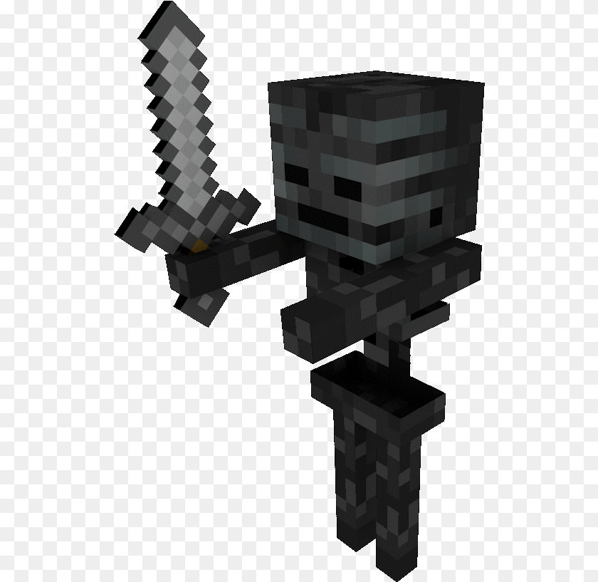 522x817 Minecraft Skeleton Minecraft Wither Skeleton, City PNG