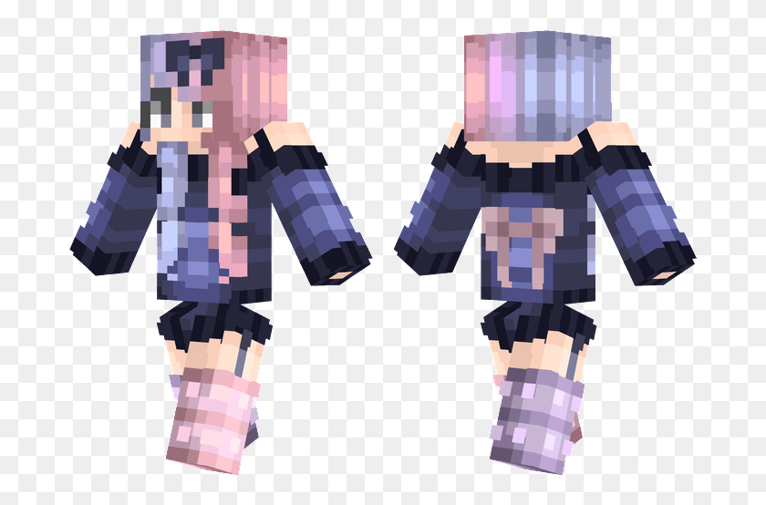 693x494 Minecraft Skins Minecraft Girl Skin Bow, Costume HD PNG Download