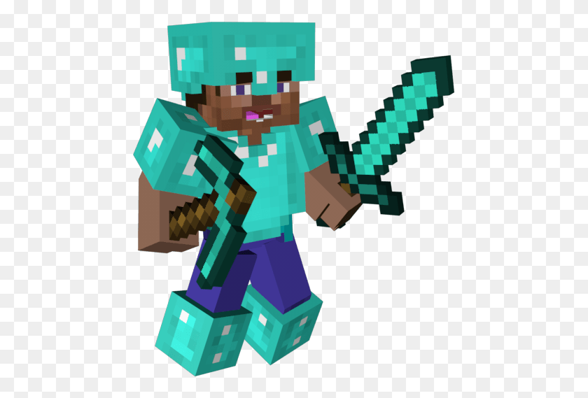 461x509 Minecraft Soldier Transparent Minecraft Characters, Toy HD PNG Download