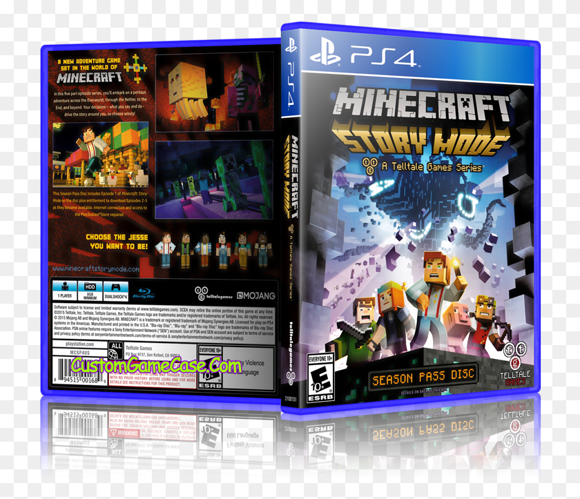 728x663 Minecraft Story Mode Minecraft Story Mode Ps4 Cover, Advertisement, Person, Human HD PNG Download