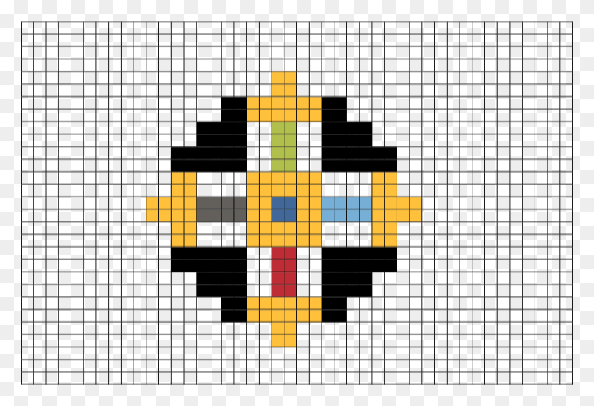 880x581 Minecraft Story Mode Pixel Art, Крест, Символ, Игра Hd Png Скачать