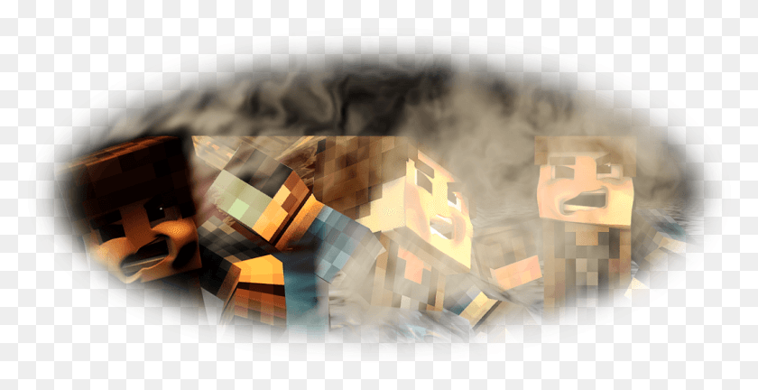 1052x503 Descargar Png / Minecraft Atascado En Mi Cabeza De Madera, Collage, Cartel, Publicidad Hd Png