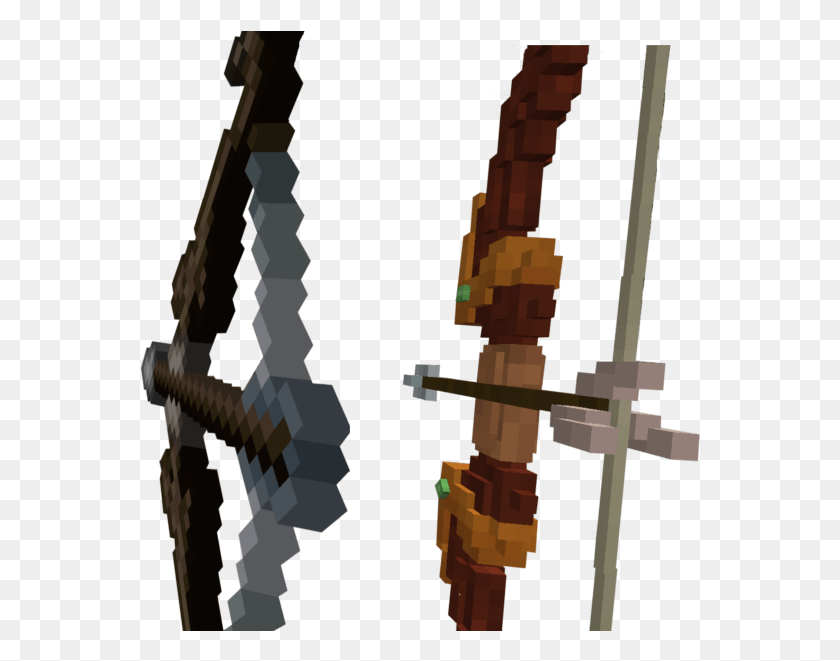 561x601 Minecraft Texture Pack Gun Bow, Weapon, Weaponry, Sword HD PNG Download