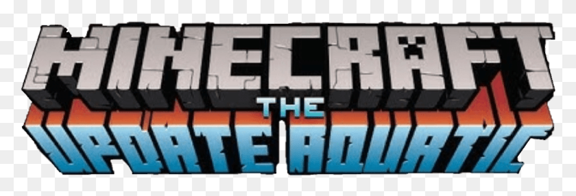 1092x318 Minecraft Update Aquatic Logo, Word, Text, Alphabet HD PNG Download
