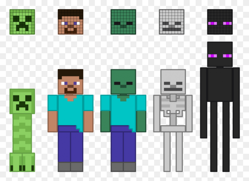 938x665 Minecraft Vector Character Characters From Minecraft HD PNG Download