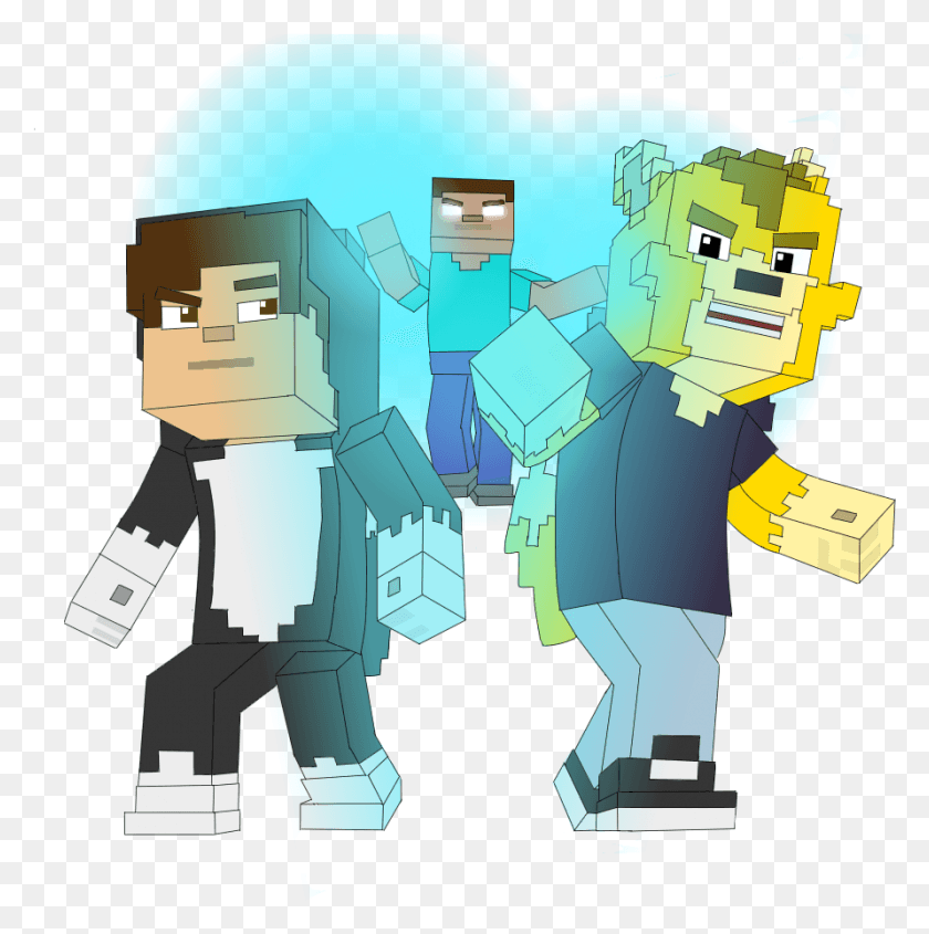 891x897 Descargar Pngminecraftstorymode I Just Paint The Happy Little Skin De Dibujos Animados, Juguete, Texto, Ropa Hd Png