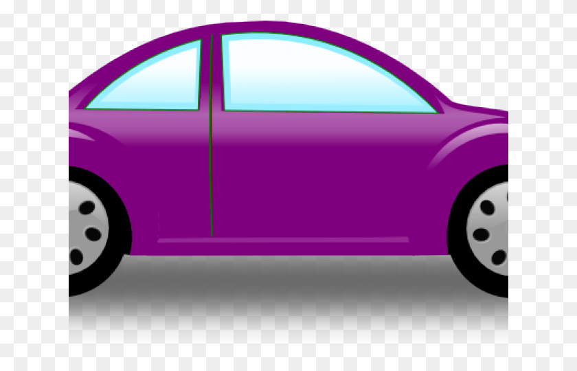 640x480 Mini Cooper Clipart Animated Car Purple Car Clipart, Sedan, Vehicle, Transportation HD PNG Download