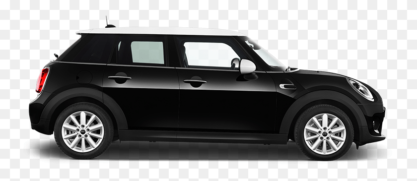 755x305 Mini Cooper Side View Tesla Model 3 Tinted Windows, Car, Vehicle, Transportation HD PNG Download