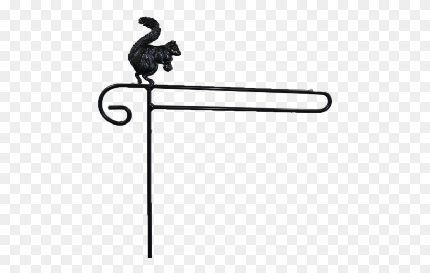 460x475 Mini Flag Holder With Squirrel Design Silhouette, Animal, Bird, Reptile HD PNG Download