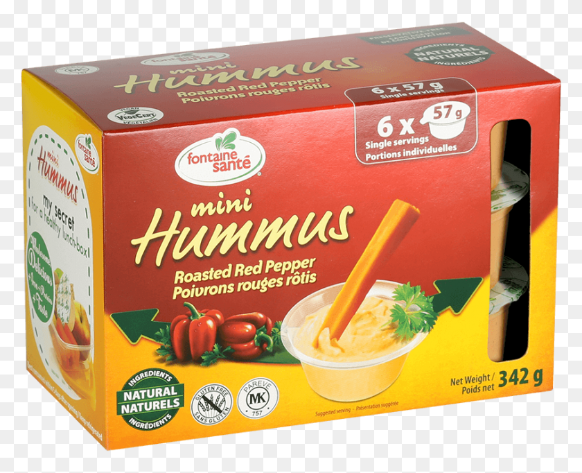 846x675 Mini Hummus Asado Pimiento Rojo Fontaine Sant, Planta, Alimentos, Tazón Hd Png