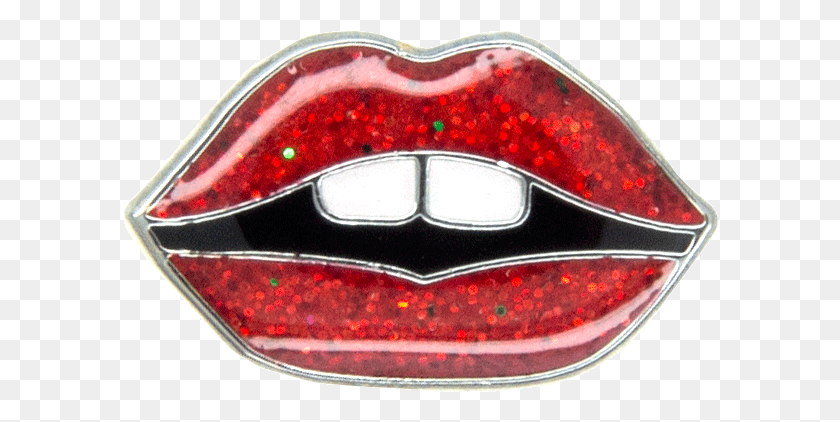 596x362 Mini Lips Pin Red Glitter Emblem, Symbol, Logo, Trademark Descargar Hd Png