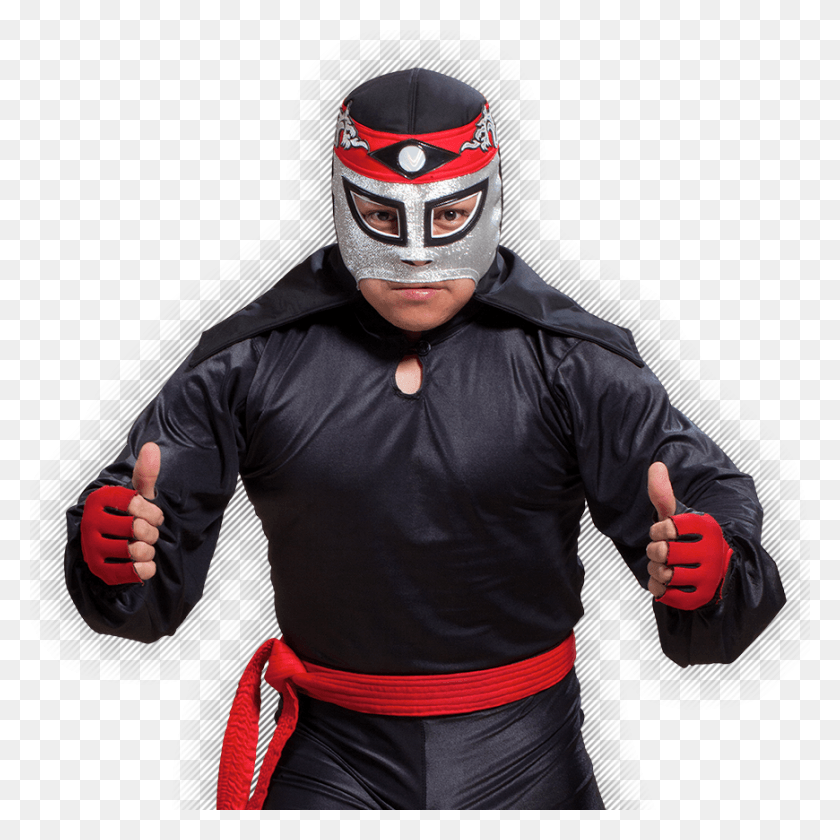 870x870 Mini Luchador Octagoncito Is One Of Today39s Most Octagoncito Luchador, Helmet, Clothing, Apparel HD PNG Download