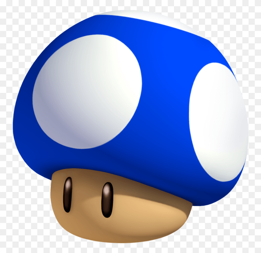 762x757 Mini Mushroom Mario Kart Mushroom Blue, Balloon, Ball, Rubber Eraser HD PNG Download
