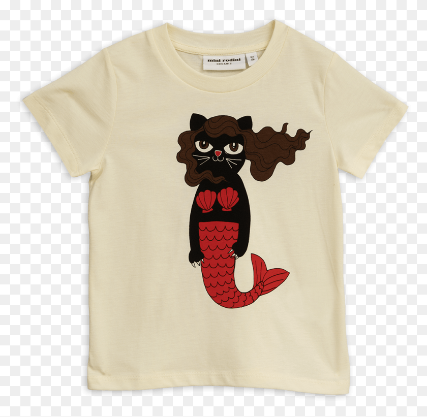 952x929 Mini Rodini Cat Mermaid, Clothing, Apparel, T-shirt HD PNG Download