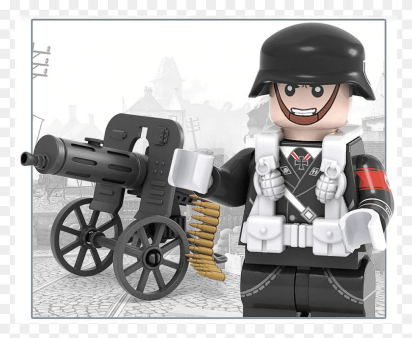 1025x827 Minifig World War Ii German Allgemeine Ss Brsewitz Soldier, Helmet, Clothing, Apparel HD PNG Download