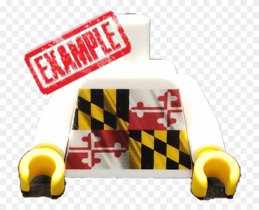 729x621 Minifigure Torso Custom Print Service One Side Maryland State Flag, Rubber Eraser, First Aid, Text HD PNG Download