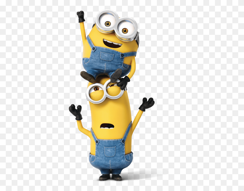 371x598 Minion Acrobats Minion Kevin And Bob, Toy, Figurine, Animal HD PNG Download