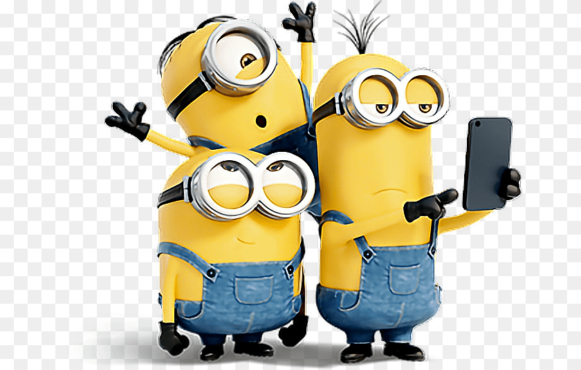 670x536 Minions Phone Sticker PNG