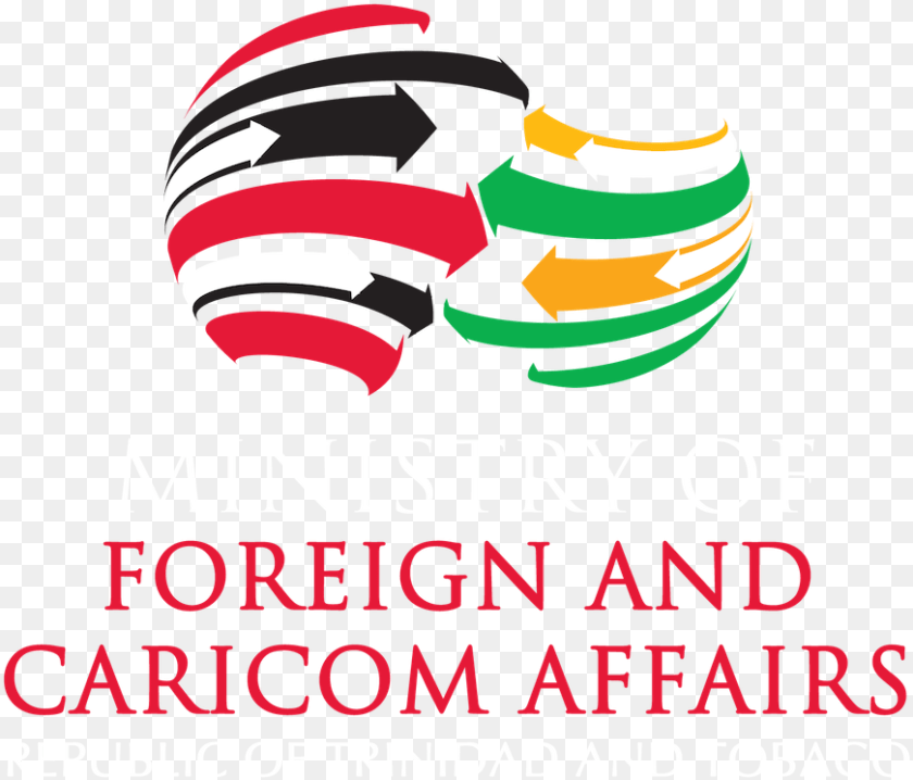 871x744 Ministry Of Foreign Affairs Trinidad, Advertisement, Logo, Poster, Sphere PNG