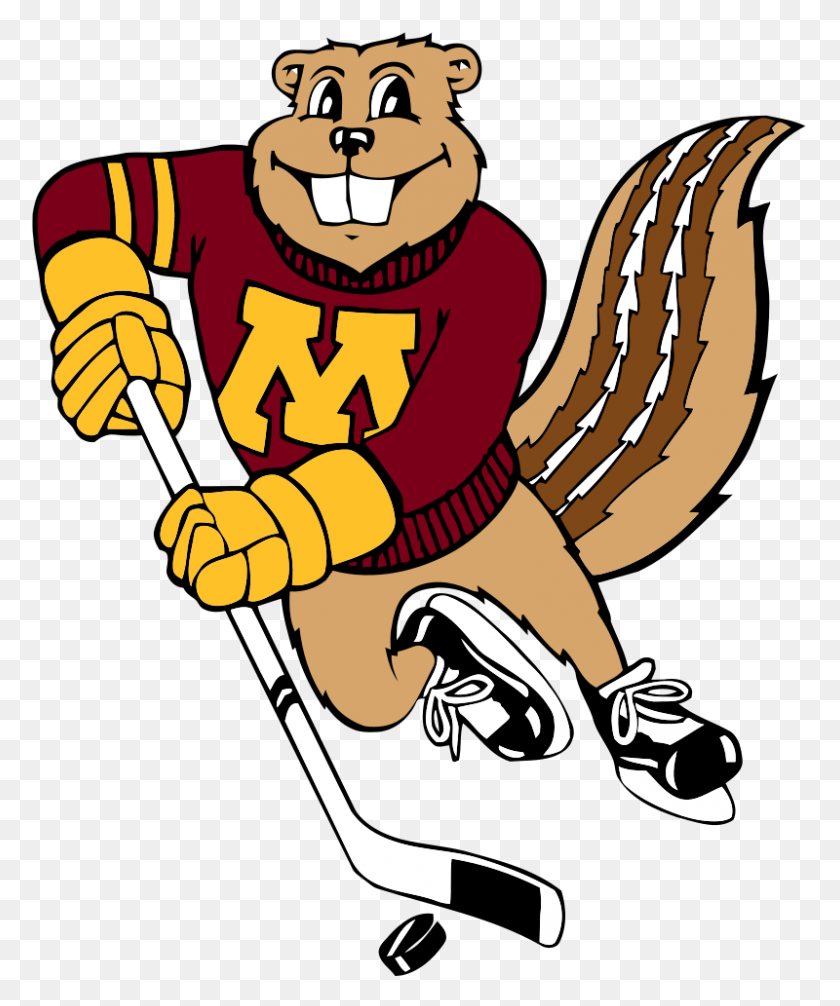 800x971 Minnesota Golden Gophers Mascot Logo En Chris Creamer39S Gopher Men39S Hockey Logo, Persona, Humano, Personas Hd Png
