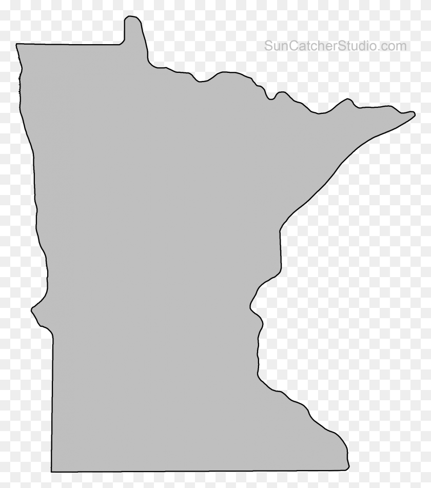 1726x1973 Minnesota Outline Clip Art Pattern Printable Downloadable Minnesota State Outline, Pillow, Cushion HD PNG Download