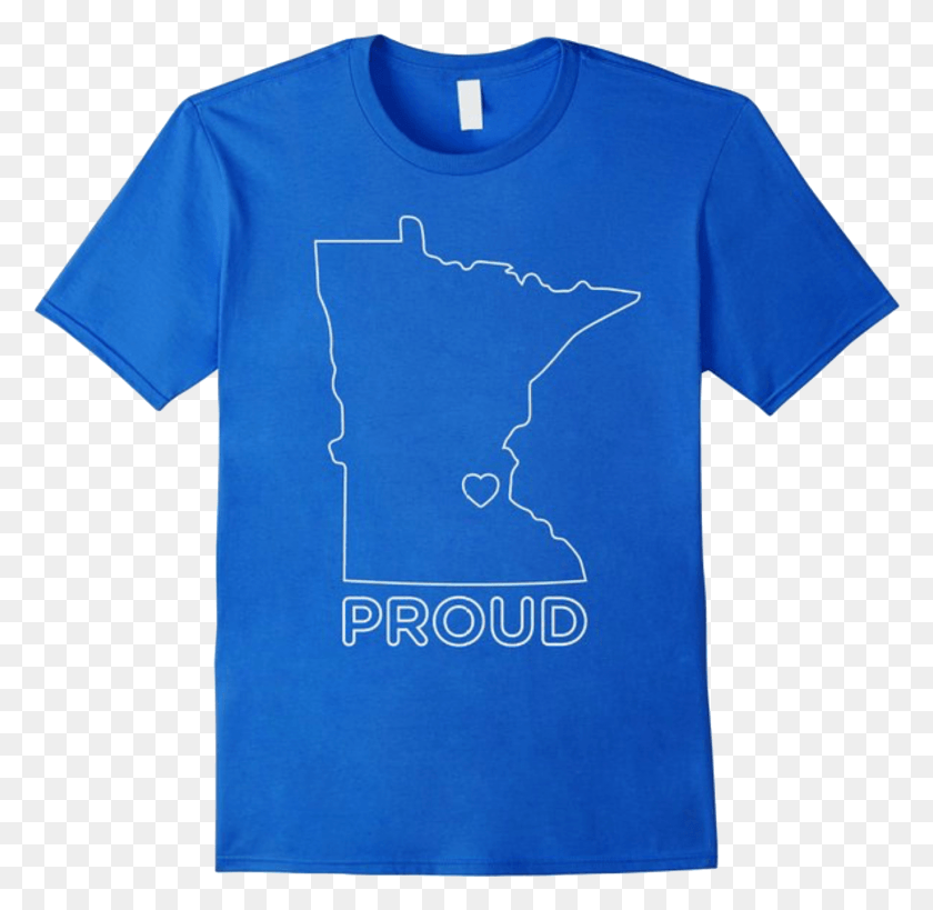 1451x1413 Minnesota Proud Outline Shirt, Clothing, Apparel, T-shirt HD PNG Download