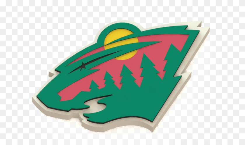 667x500 Minnesota Wild Logo, Badge, Symbol, Leaf Clipart PNG