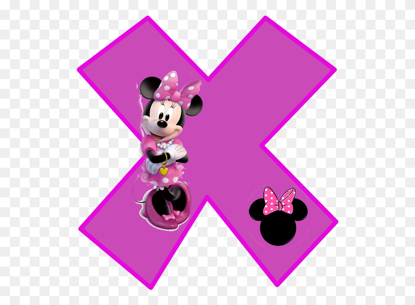 531x558 Descargar Png Minnie Alfabeto En Púrpura Minnie Mouse Letra, Símbolo, Número, Texto Hd Png