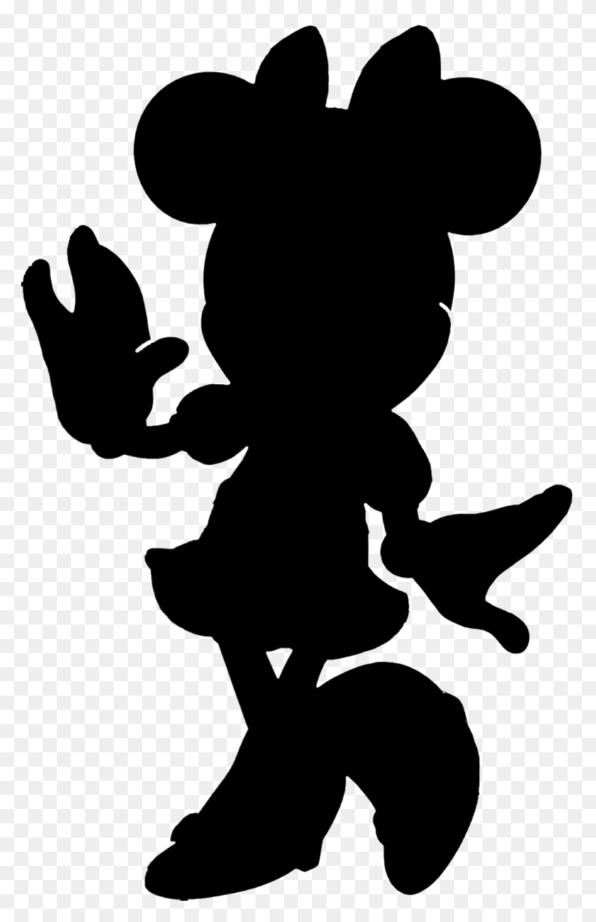 1007x1600 Minnie Minnie Mouse Mickey Mouse Cinderella Watercolor Black Minnie Mouse Silhouette, Gray, World Of Warcraft HD PNG Download
