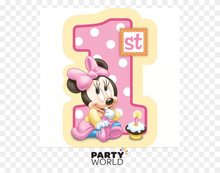 533x601 Minnie Mouse 1st Birthday Minnie Mouse Baby, Text, Texture, Envelope HD PNG Download