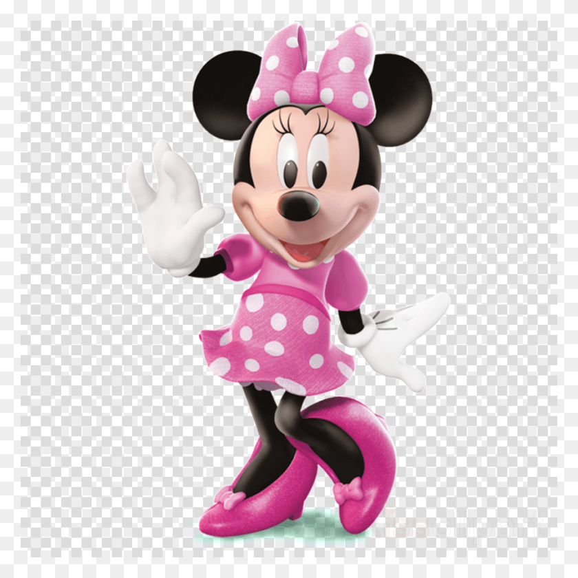 900x900 Minnie Mouse Clipart Minnie Mouse Mickey Mickey And Minnie Mouse Poster, Texture, Toy, Polka Dot HD PNG Download