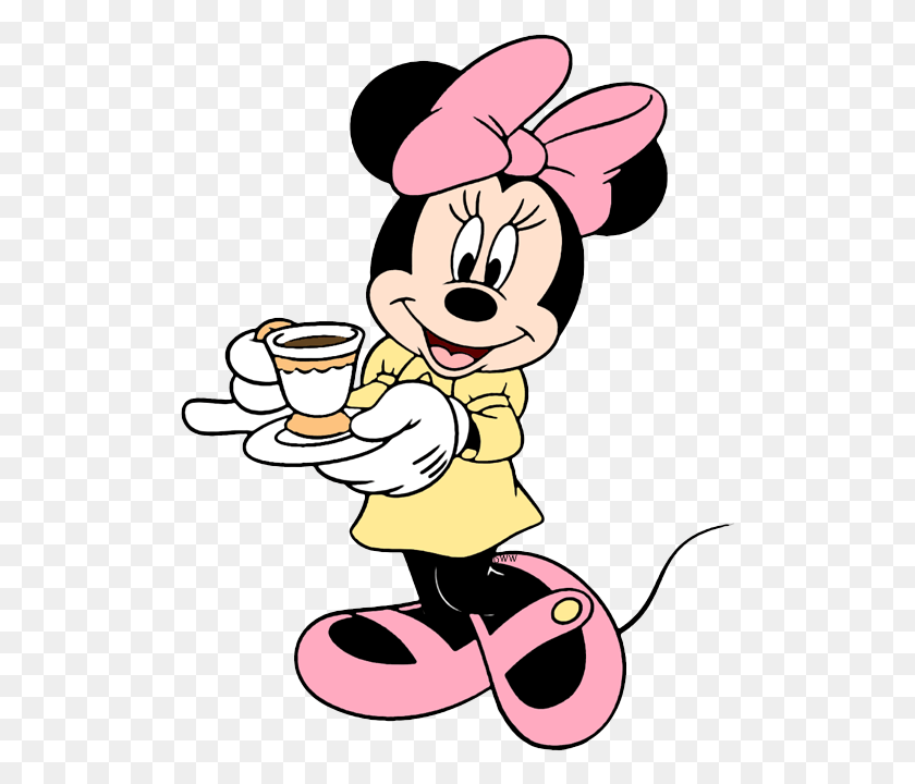 509x660 Minnie Mouse Clipart Tired Minnie Mouse Good Morning, Beverage, Drink, Drinking HD PNG Download