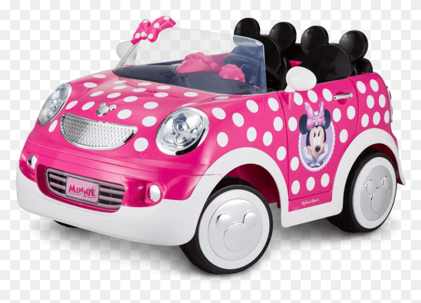 809x567 Minnie Mouse Hot Rod Coupe, Car, Vehicle, Transportation HD PNG Download