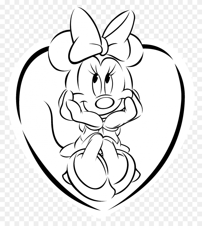 1941x2191 Minnie Mouse Logo Black And White Minnie Mouse, Armor, Seed, Grain HD PNG Download