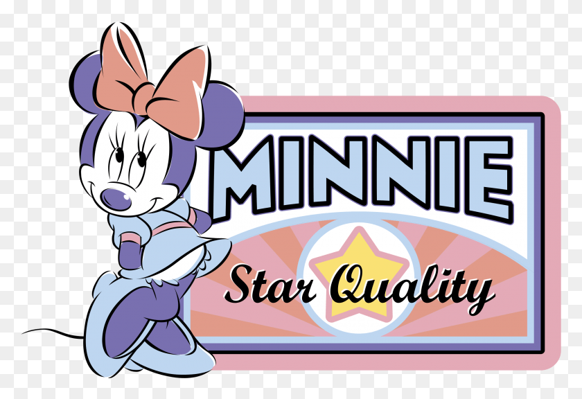 2190x1449 Minnie Mouse Logo Transparent Cartoon, Label, Text, Crowd HD PNG Download